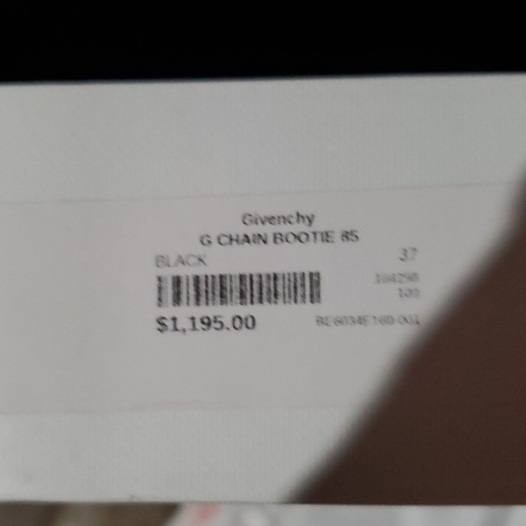 NIB $1195 Givenchy G chain leather boots - Picture 4 of 5